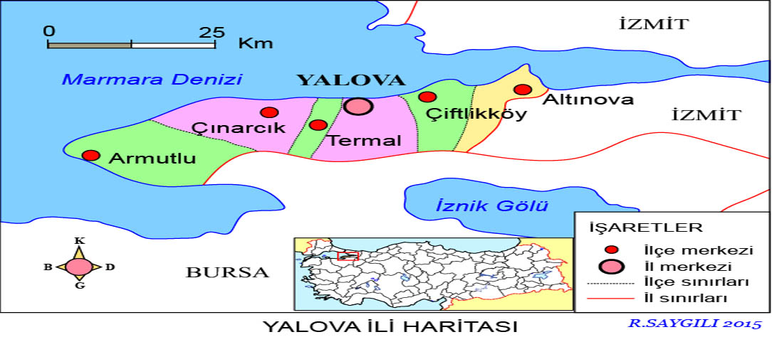 Kombi Servisi Hizmet Bölgelerimiz - Yalova